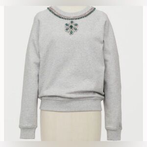 Giambattista Valli X H&M Sweatshirt With Rhinestones Sz Small LIMITED EDITION